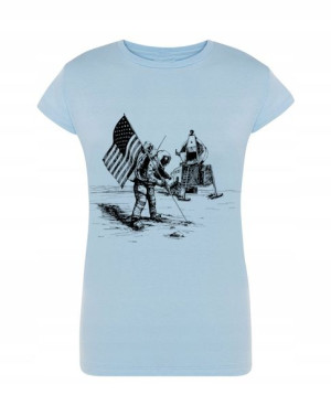 T-Shirt damski nadruk Apollo Nasa r.XXL