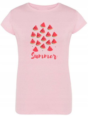T-Shirt damski nadruk Arbuzy Summer r.S