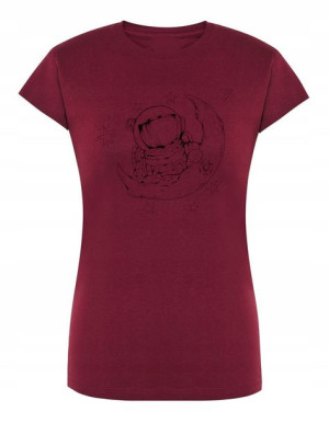 T-Shirt damski nadruk ASTRONAUTA gwiazdy r.M