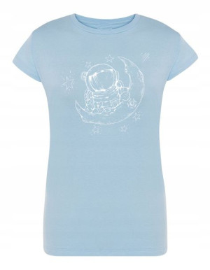 T-Shirt damski nadruk ASTRONAUTA gwiazdy r.S