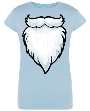 T-Shirt damski nadruk Broda Mikołaja R.M