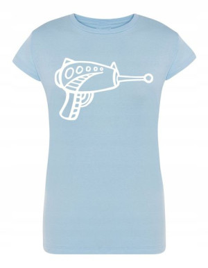 T-Shirt damski nadruk BROŃ BLASTER R. XXL