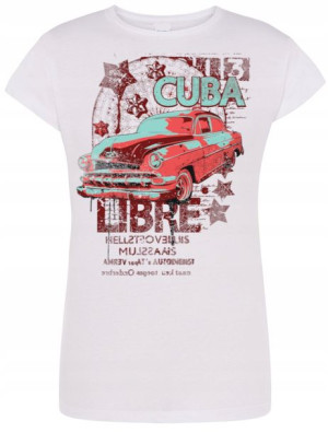 T-Shirt damski nadruk Cuba Libre Rozm.M