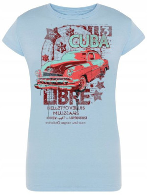 T-Shirt damski nadruk Cuba Libre Rozm.S