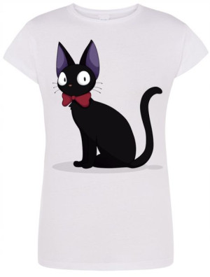 T-Shirt damski nadruk Czarny Kot Rozm.XXL