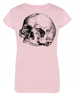 T-Shirt damski nadruk CZASZKA SKULL R.L