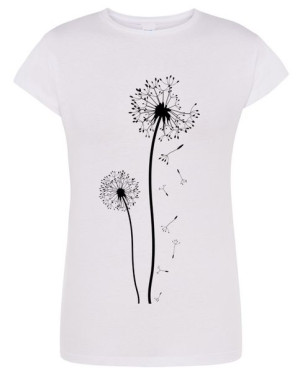 T-Shirt damski nadruk Dmuchawiec Dmuchawce r.M