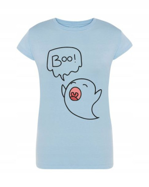 T-Shirt damski nadruk duszek Boo r.XL