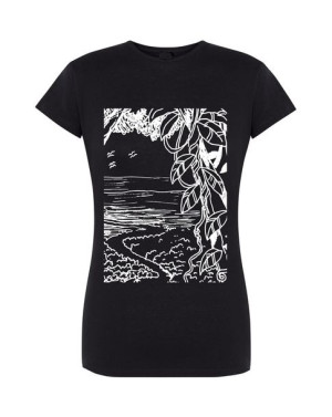 T-Shirt damski nadruk dżungla Rozm.XL