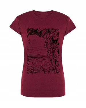 T-Shirt damski nadruk dżungla Rozm.XXL