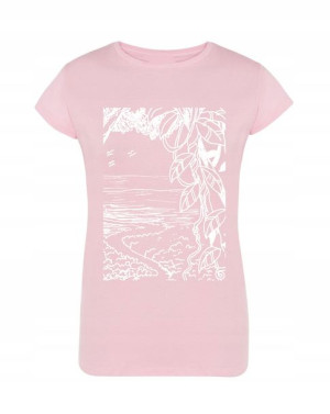 T-Shirt damski nadruk dżungla Rozm.XXL