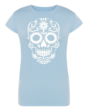 T-Shirt damski nadruk fajna CZASZKA r.M