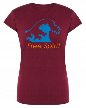 T-Shirt damski nadruk fala Free Spirit R.S