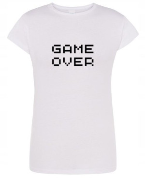 T-Shirt damski nadruk GAME OVER Rozm.XXL