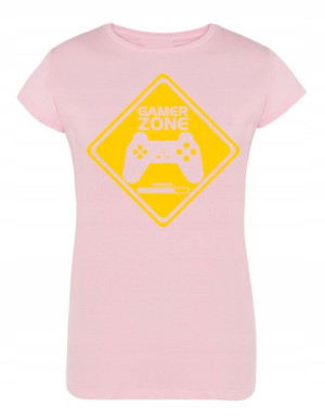 T-Shirt damski nadruk GAMER ZONE r.XXL