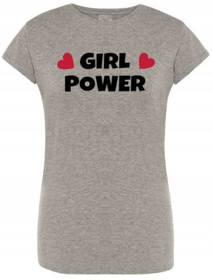 T-Shirt damski nadruk Girl Power Rozm.XXL