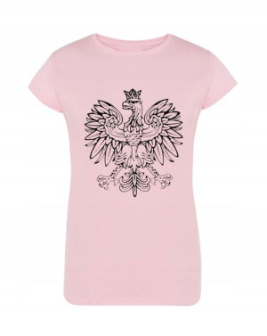 T-Shirt damski nadruk Godło Polska Rozm.XXL
