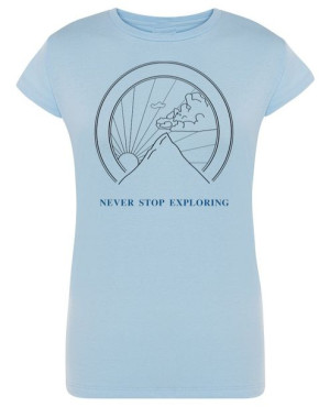 T-Shirt damski nadruk GÓRY Never Stop r.L