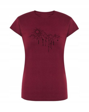 T-Shirt damski nadruk Góry słońce Rozm.M