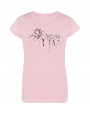 T-Shirt damski nadruk Góry słońce Rozm.S