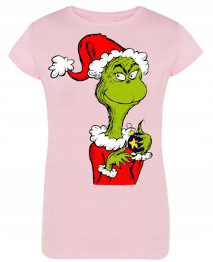 T-Shirt damski nadruk Grinch Święta R.L