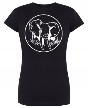 T-Shirt damski nadruk głowa Słonia Słoń r. XXL