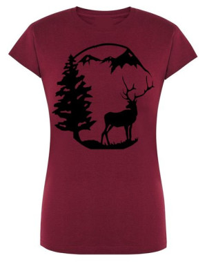 T-Shirt damski nadruk JELEŃ GÓRY R.XL