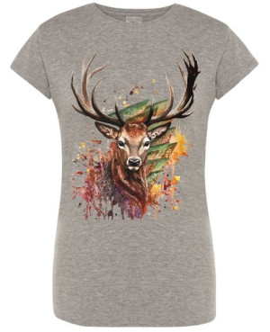 T-Shirt damski nadruk Jeleń R.XXL