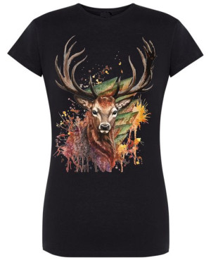T-Shirt damski nadruk Jeleń R.XXL