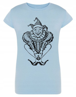 T-Shirt damski nadruk KLAUN JOKER R.M