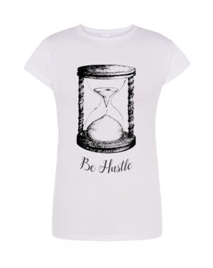 T-Shirt damski nadruk klepsydra Be hustle r.L