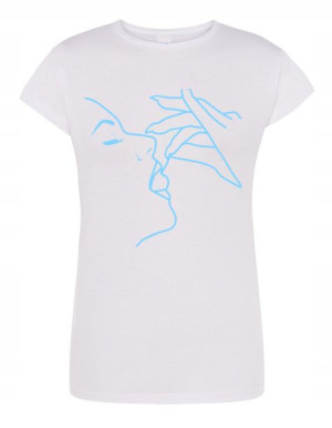 T-Shirt damski nadruk KOBIETA TWARZ r.M