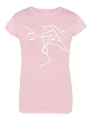 T-Shirt damski nadruk KOBIETA TWARZ r.M