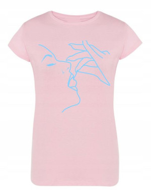 T-Shirt damski nadruk KOBIETA TWARZ r.S