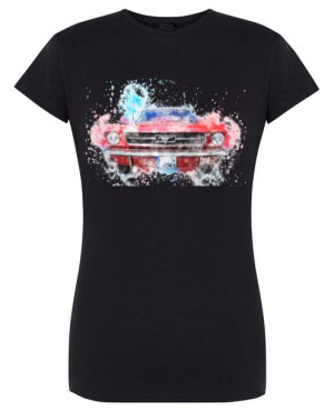 T-Shirt damski nadruk kolorowy MUSTANG r.M