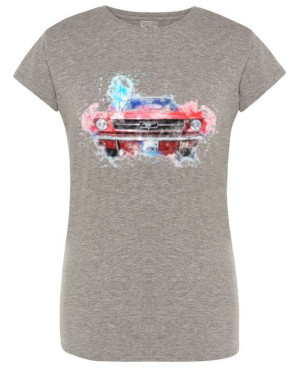 T-Shirt damski nadruk kolorowy MUSTANG r.M