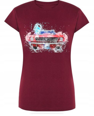 T-Shirt damski nadruk kolorowy MUSTANG r.XL
