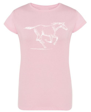 T-Shirt damski nadruk KOŃ galop Rozm.L