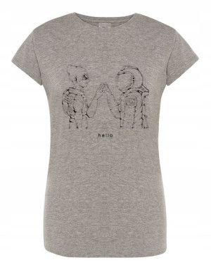 T-Shirt damski nadruk KOSMITA SPOTKANIE r.L