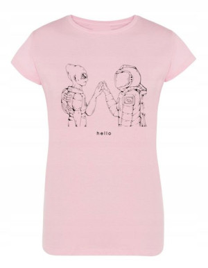 T-Shirt damski nadruk KOSMITA SPOTKANIE r.XXL