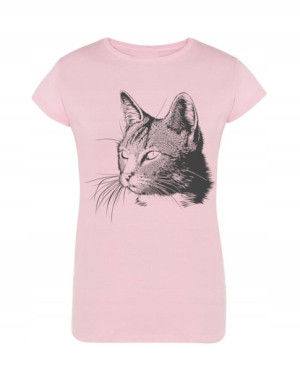 T-Shirt damski nadruk Kot kotek Rozm.XL
