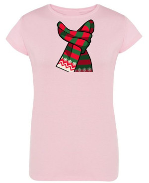 T-Shirt damski nadruk Krawat Świąteczny R.M