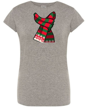 T-Shirt damski nadruk Krawat Świąteczny R.S
