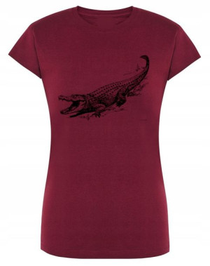 T-Shirt damski nadruk KROKODYL Rozm.L