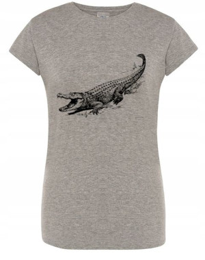 T-Shirt damski nadruk KROKODYL Rozm.XL