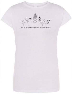 T-Shirt damski nadruk KWIATKI KWIATY r.XXL