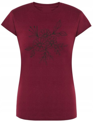T-Shirt damski nadruk KWIATKI KWIATY Rozm.S