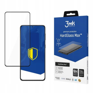 Szkło 3mk HardGlass Max Do Galaxy S22 5G Black