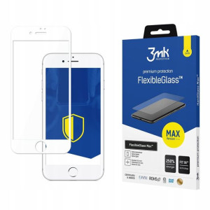Szkło 3mk FlexibleGlass Max iPhone 7/8 Plus White