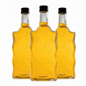10x Butelka Fala 500 ml z grawerem OWOCE na soki